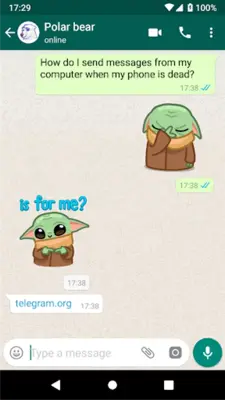 Baby Yoda Stickers android App screenshot 1